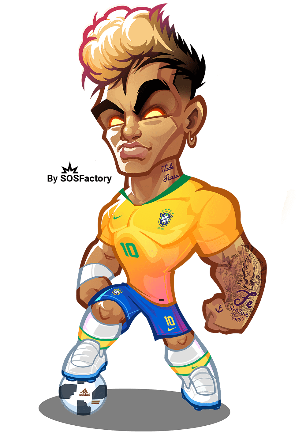 neymar jr caricature neymar jr caricature