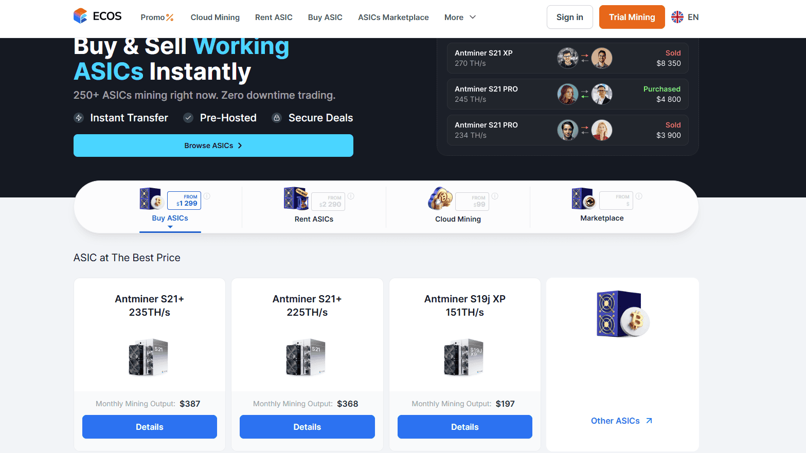 ECOS: All-in-One Mining & Investment Platform
