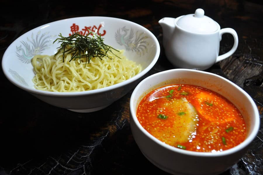 【鬼がらし岩沼店】辛みそつけ麺 中辛 970円(税込)
