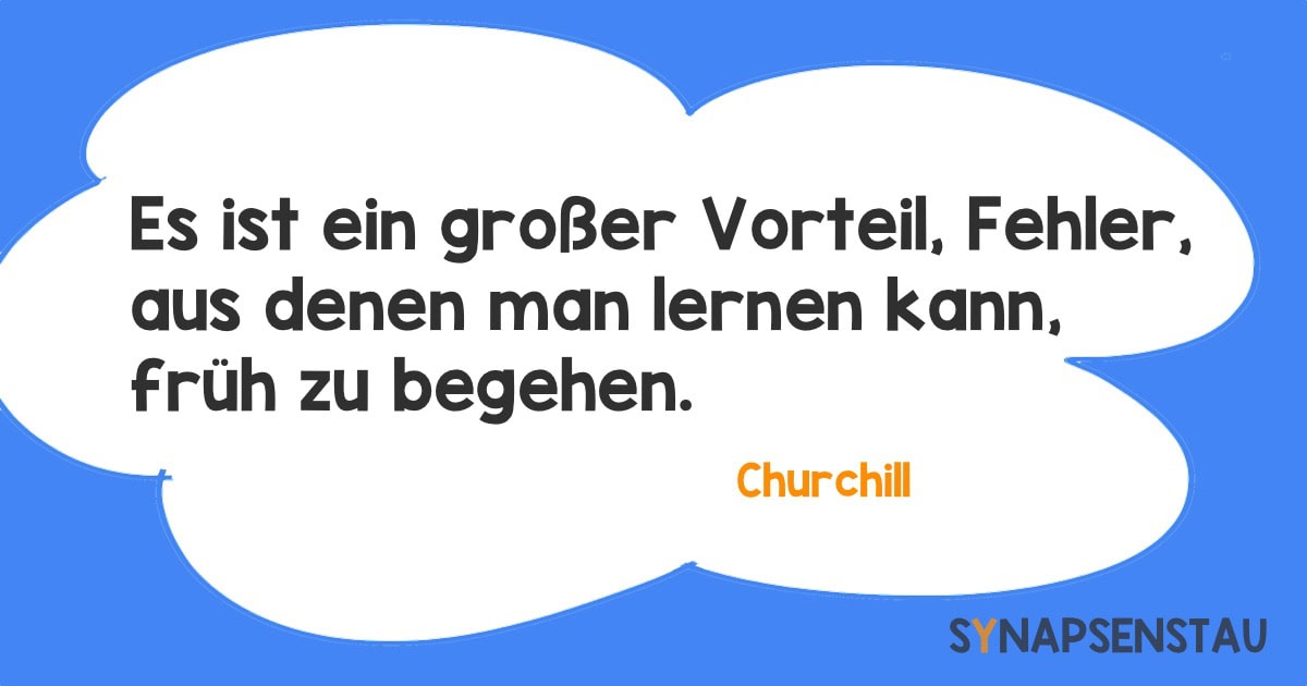 Es ist ein großer Vorteil, Fehler