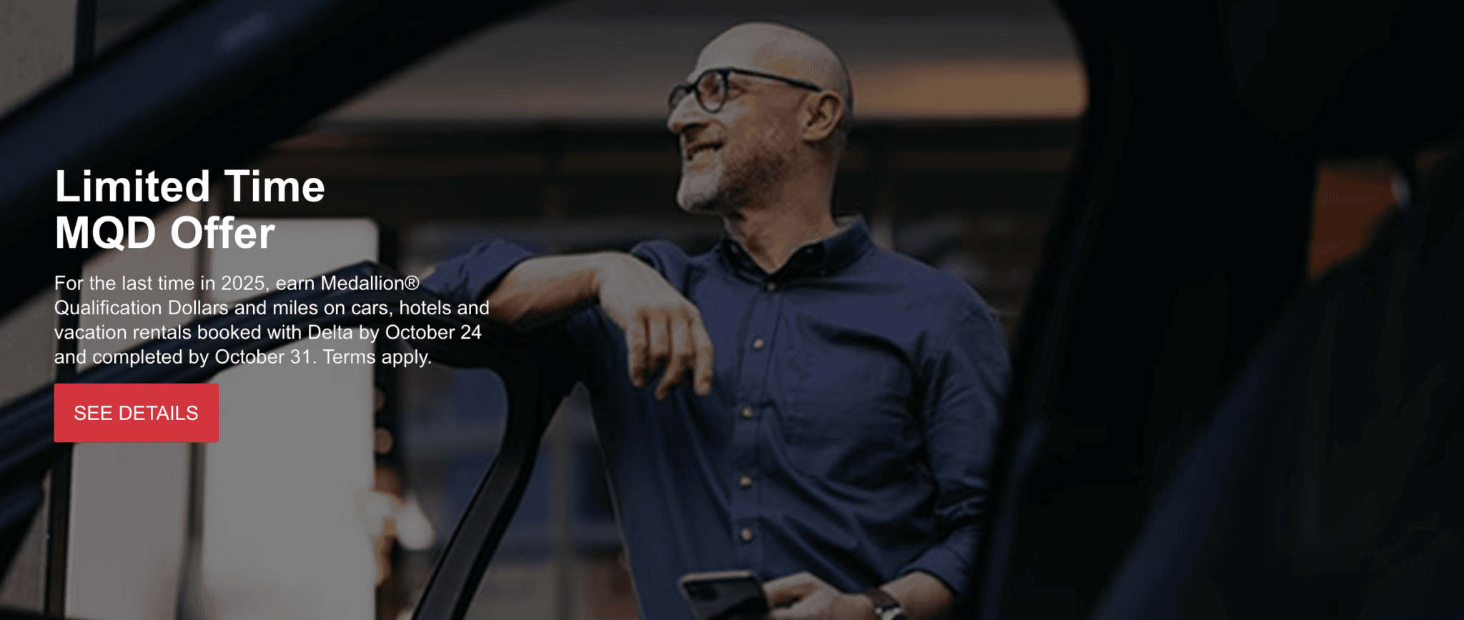 Delta’s Limited-Time MQD Promo (Aug 29–Oct 24, 2025): Earn Status on Hotels, Vacation & Car Rentals 1 image