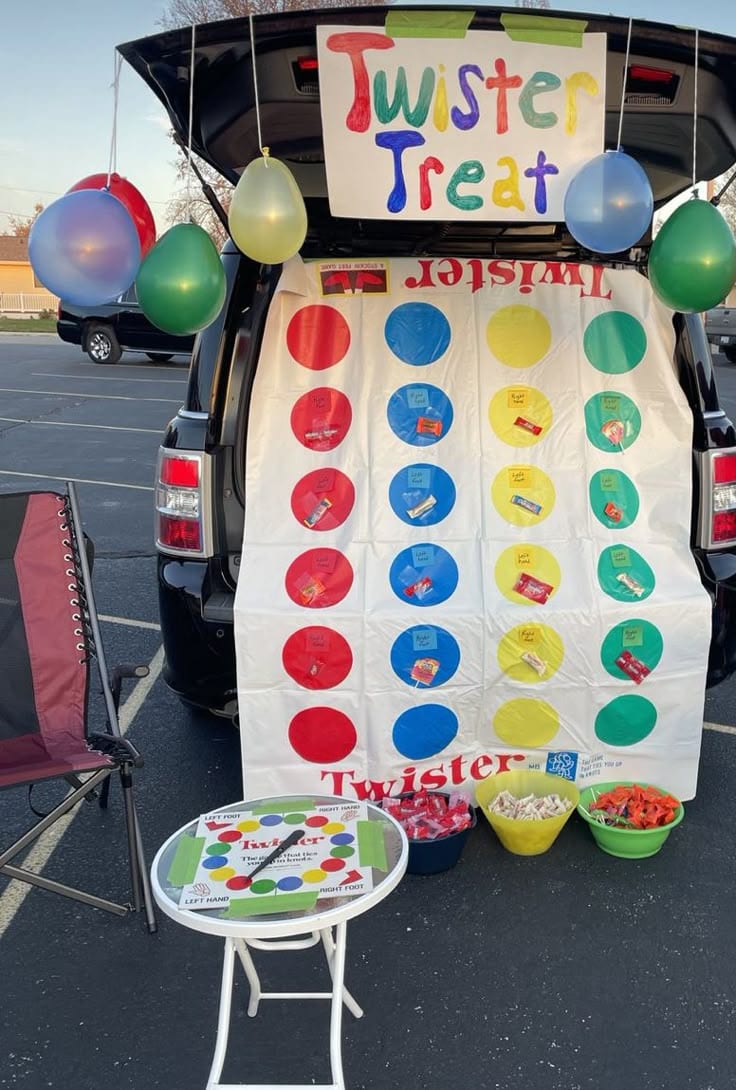 Twister Board Game Trunk or Treat idea