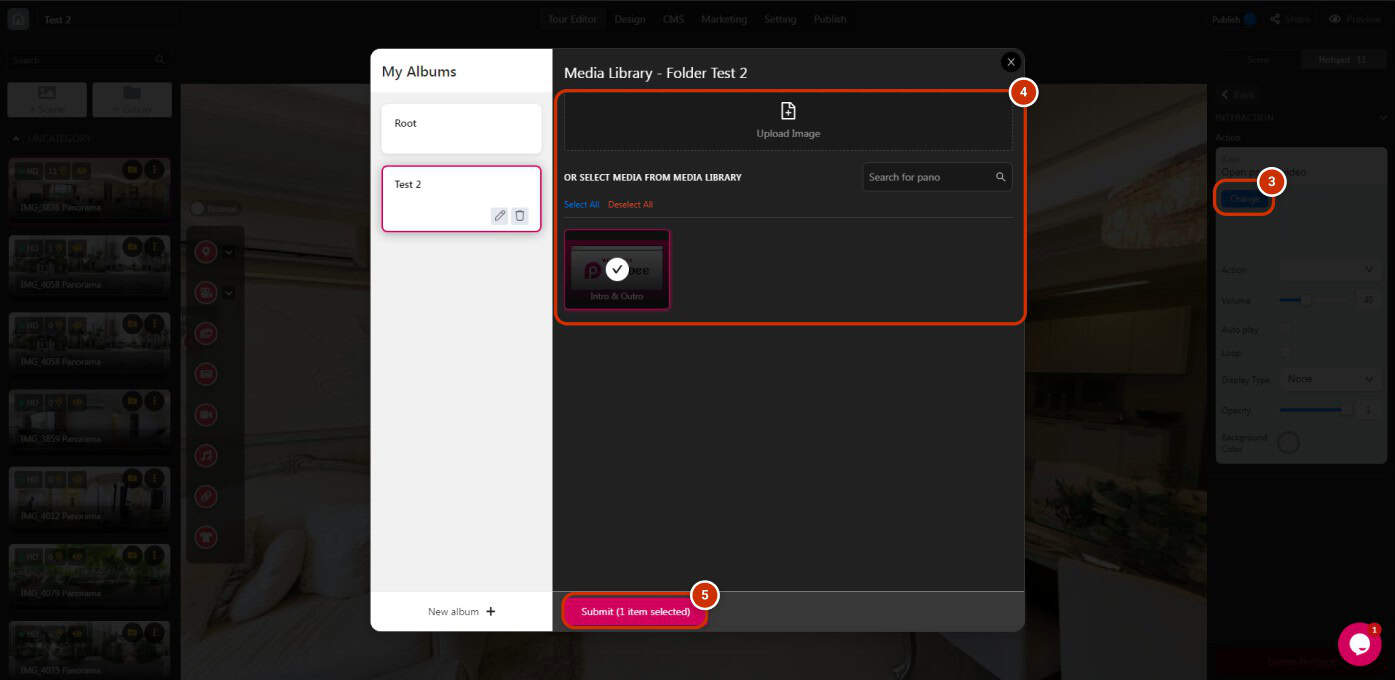 Edit hotspot Media - Video 4