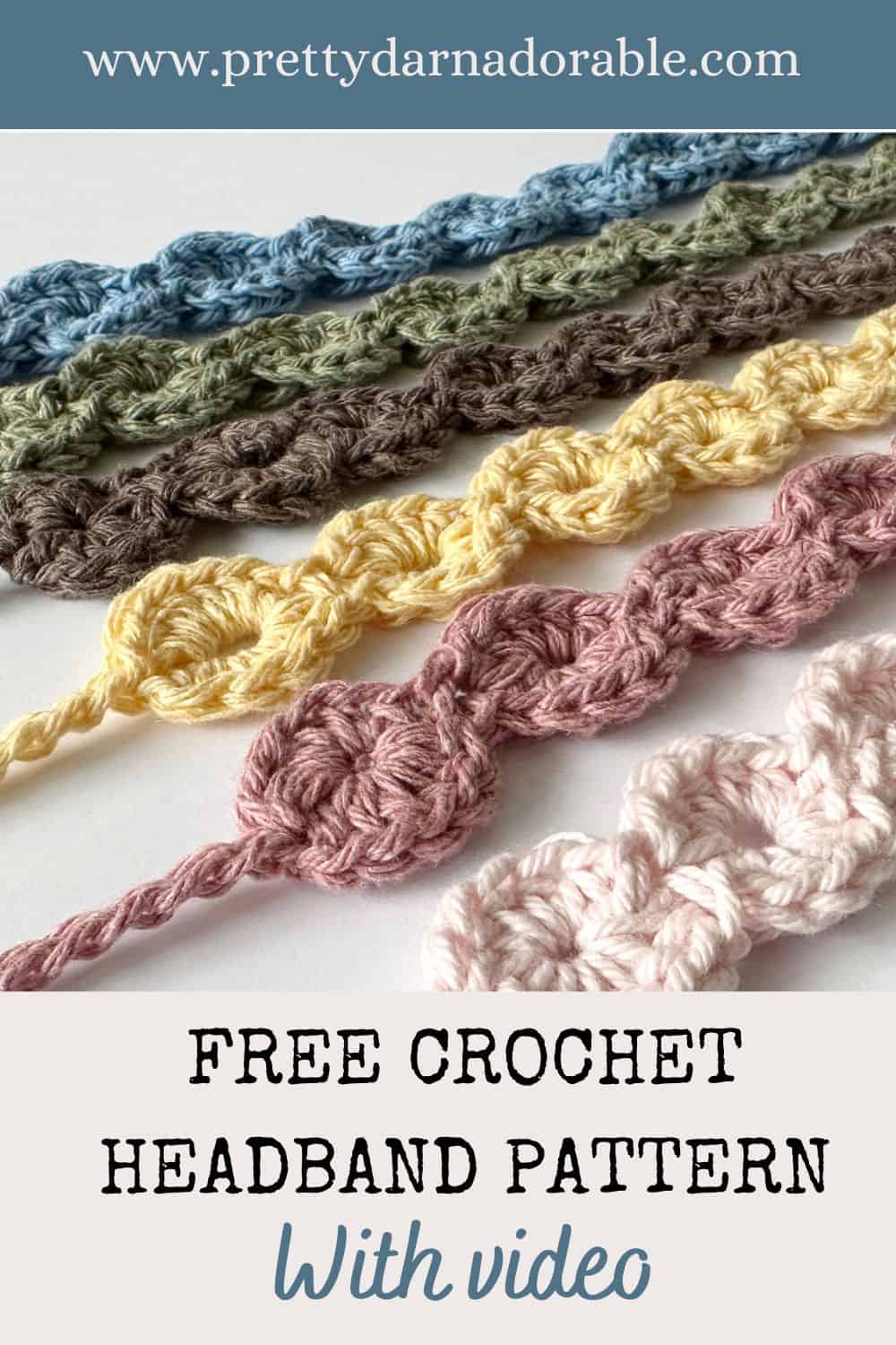 flatlay of crochet headbands