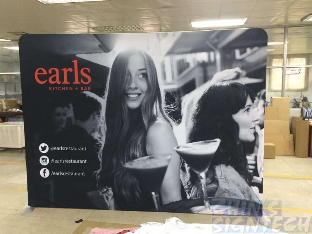 straight Tension Fabric Backdrop