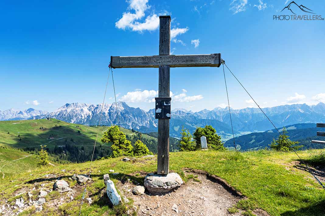 Das Gipfelkreuz des Scharbergkogel
