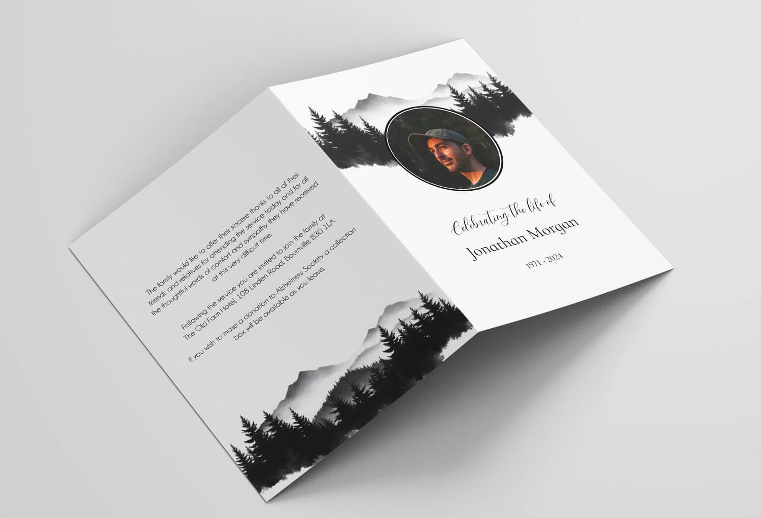 Funeral Order of Service Templates for Fathers