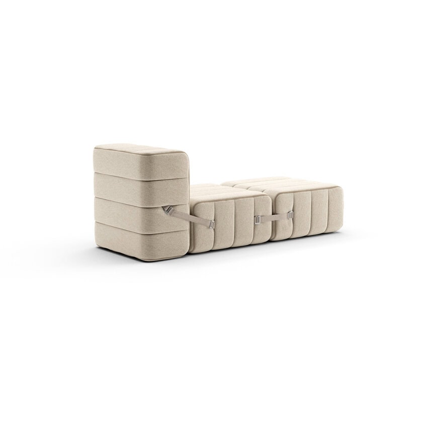 1-Sitzer Modulsofa im Stoff Jet –  3 Sofa-Module