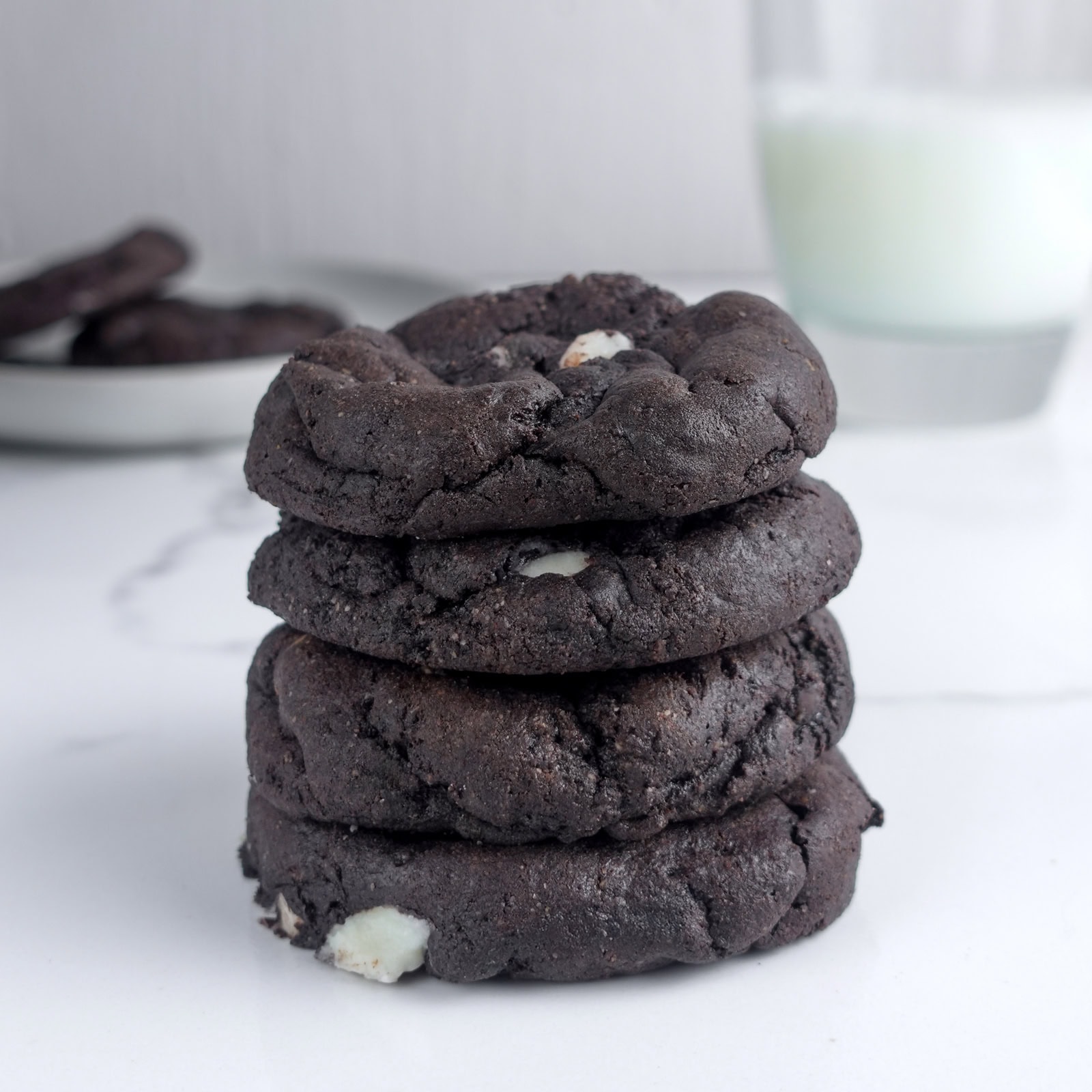 Cookies and cream protein cookies
