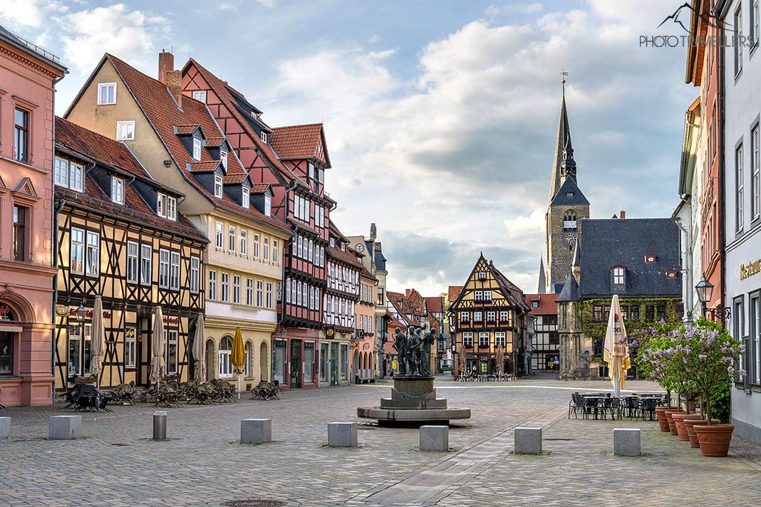 Der Marktplatz in Quedlinburg