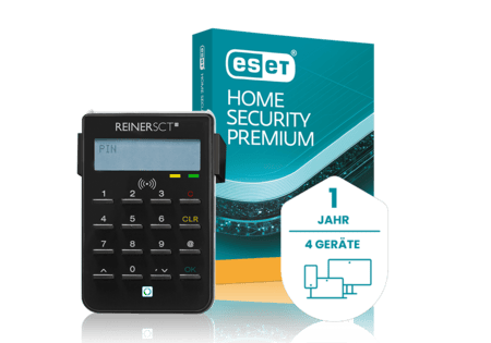 REINER SCT CyberJack RFID Chip-Kartenlesegerät Standard | Generator Für Online-Banking  HBCI Fints Ebics Elster Personalausweis