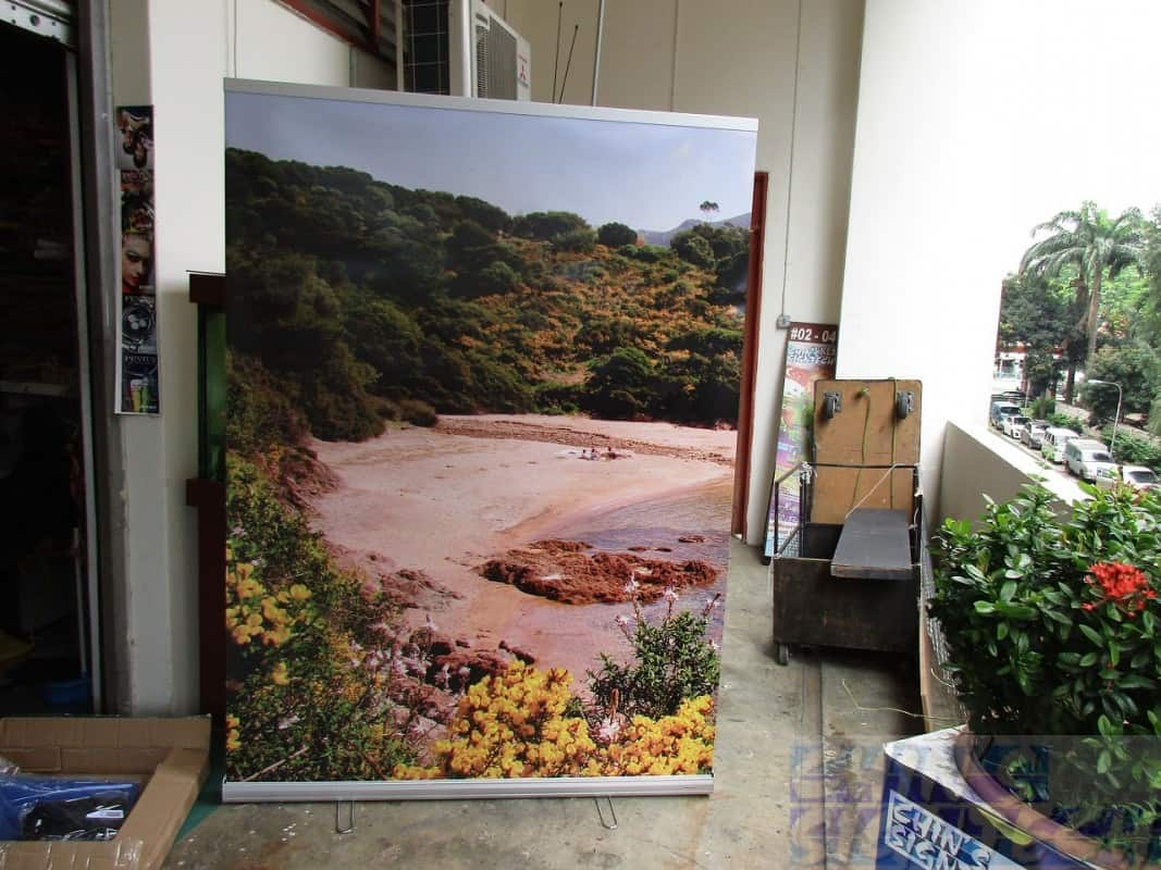 1.5 x 2m pull up banner - scenery