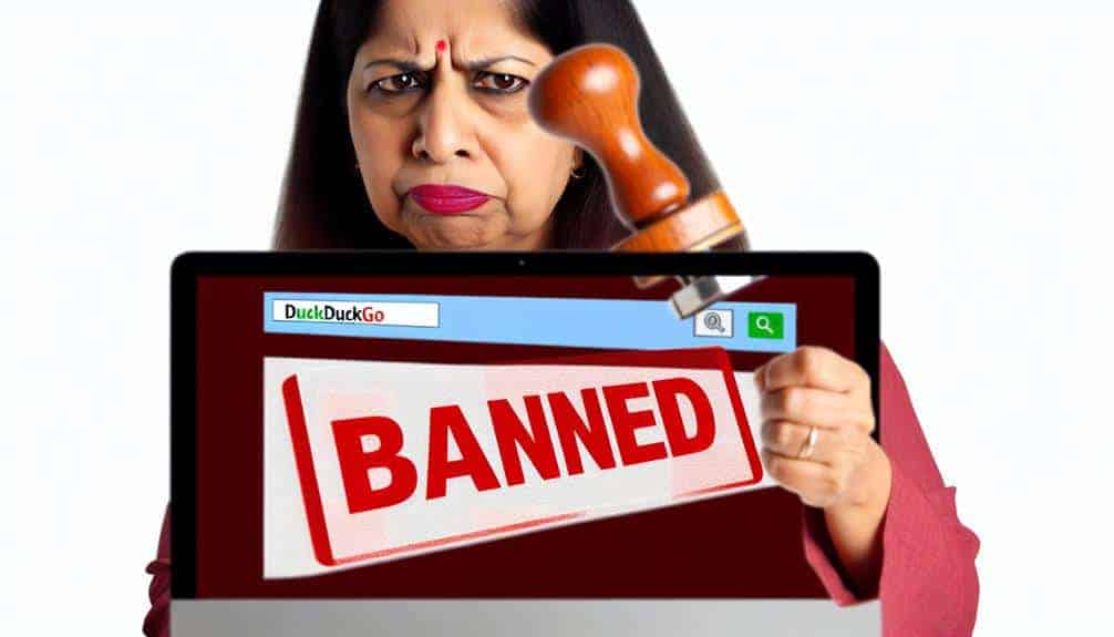 duckduckgo ban controversy perspective