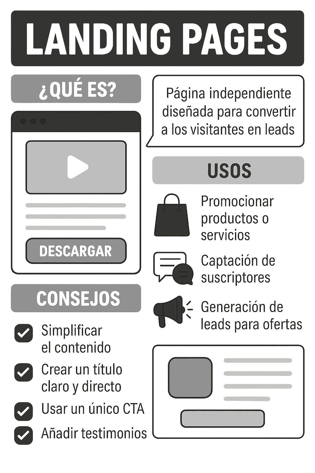 网站 - 着陆页 - 墨西哥专业设计 2 关于着陆页的信息图表:着陆页是什么以及着陆页的作用(将谷歌地图的访问转化为潜在客户)。.