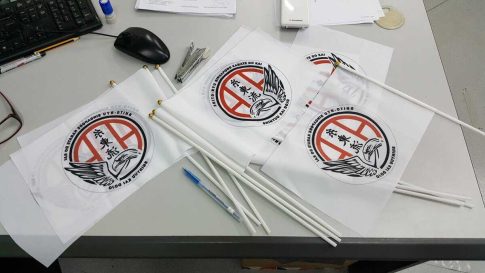 Custom Hand Waving Flags