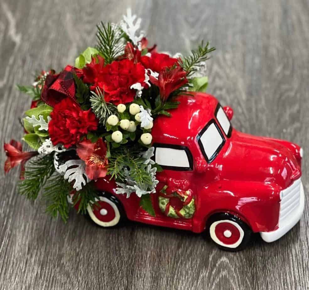 Vintage red truck