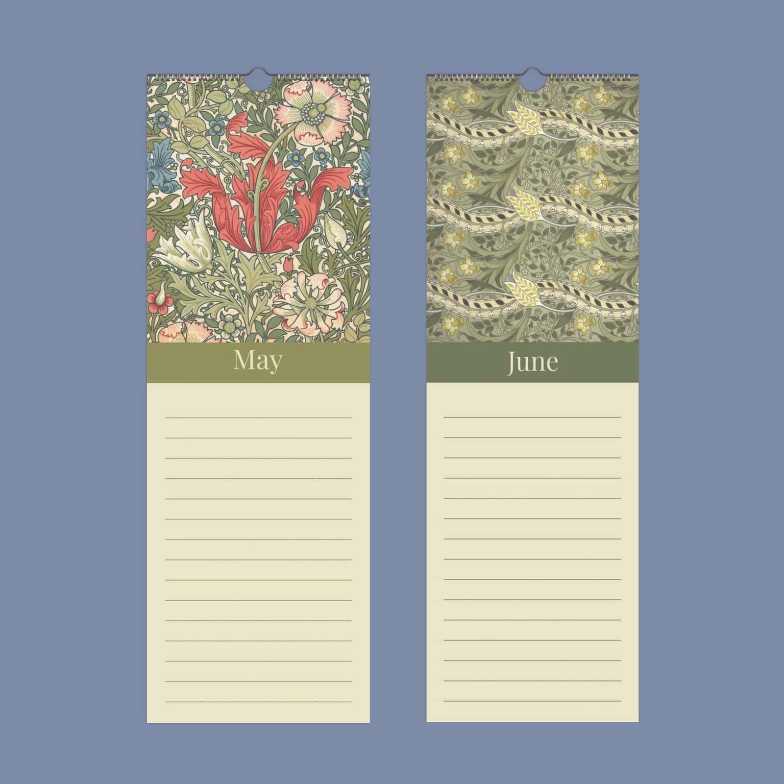 William Morris Birthday Calendar (13) William Morris Birthday Calendar – Roses, Victorian Design, Semi-Glossy Paper