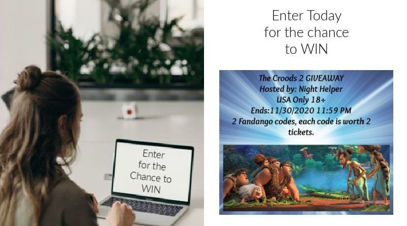 CROODS 2 Movie Tickets Giveaway