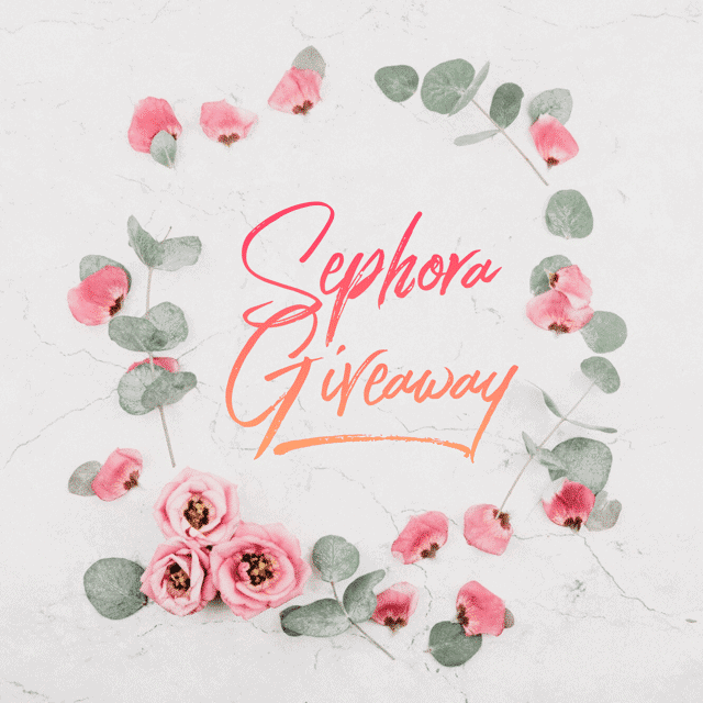 Sephora Gift Card Giveaway party backdrops diy