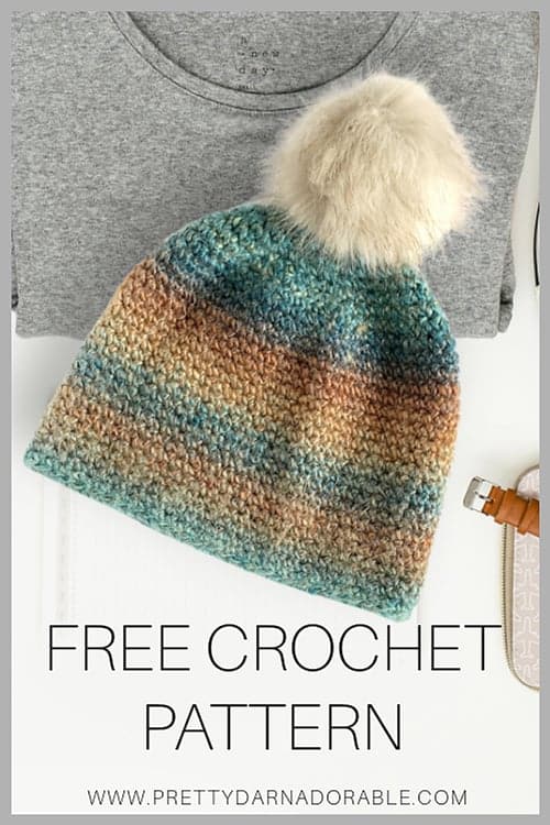 FREE CROCHET BEANIE PATTERN AND VIDEO