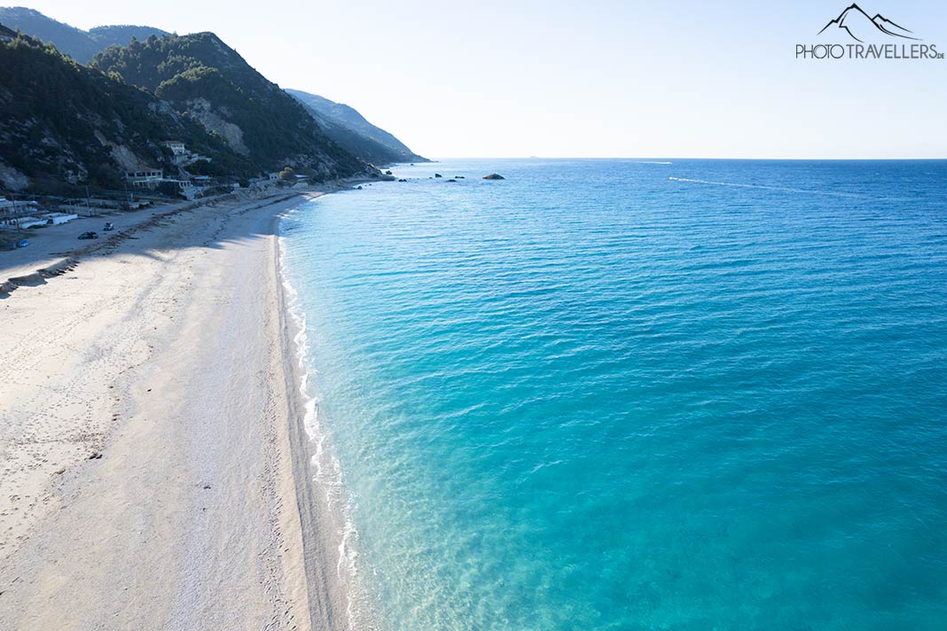 Der Blick über den Kathisma Beach von oben