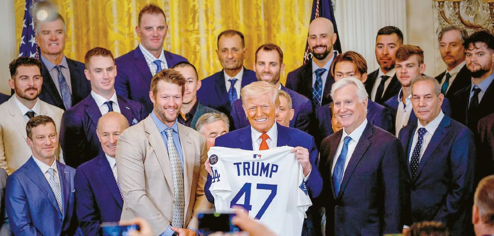 Dodgers White House visit for World Series win