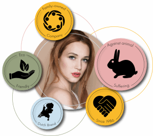Duurzaam make-up merk met ethische en milieuvriendelijke waarden.