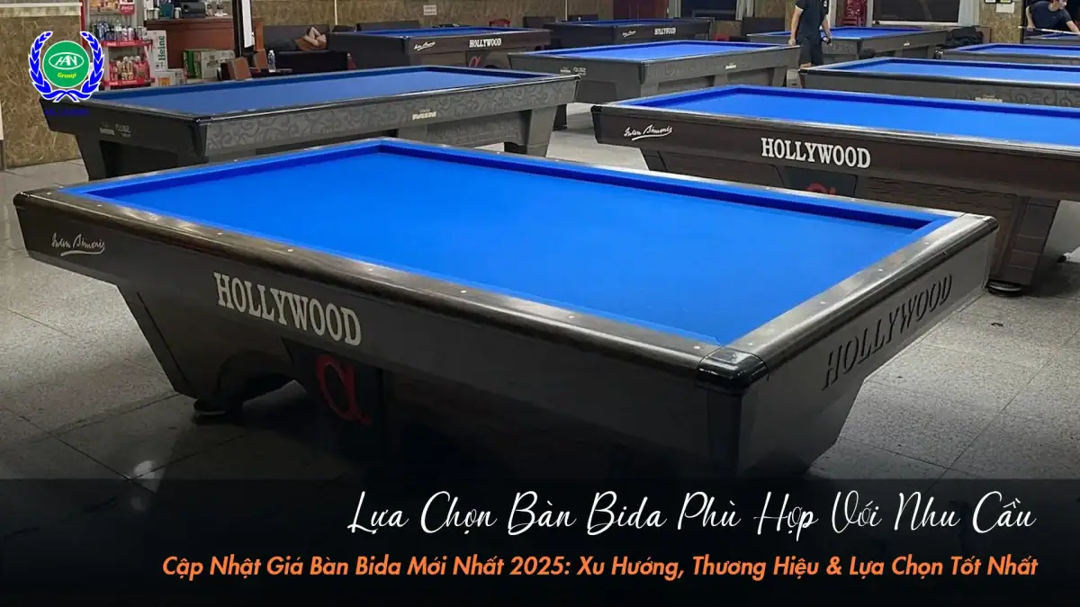 Cách chọn bàn bida phù hợp với từng nhu cầu sử dụng | Bida Hoàng Anh Nam Group