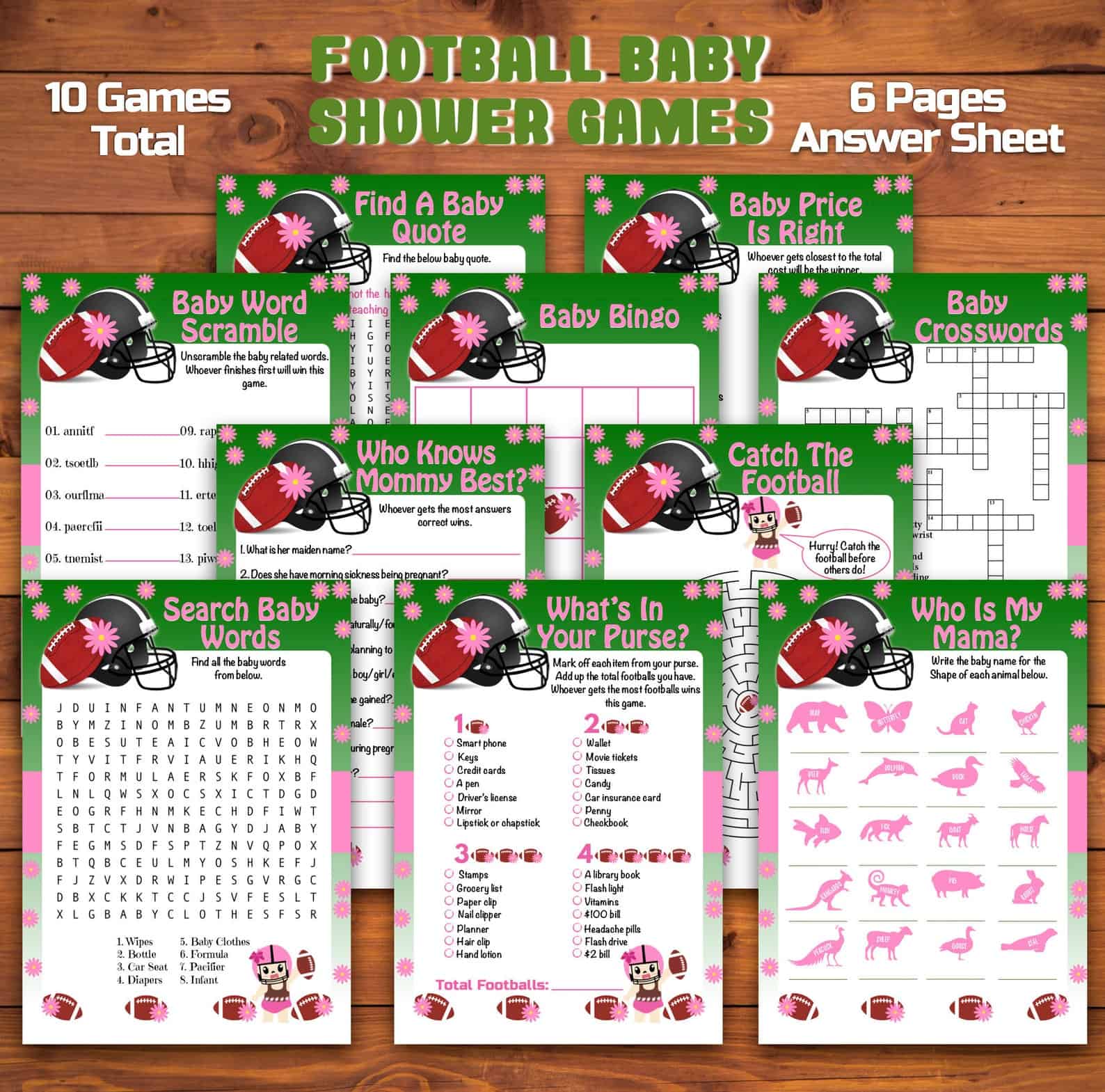 Football Baby Shower Games For Girls Football Baby Shower Games For Girls