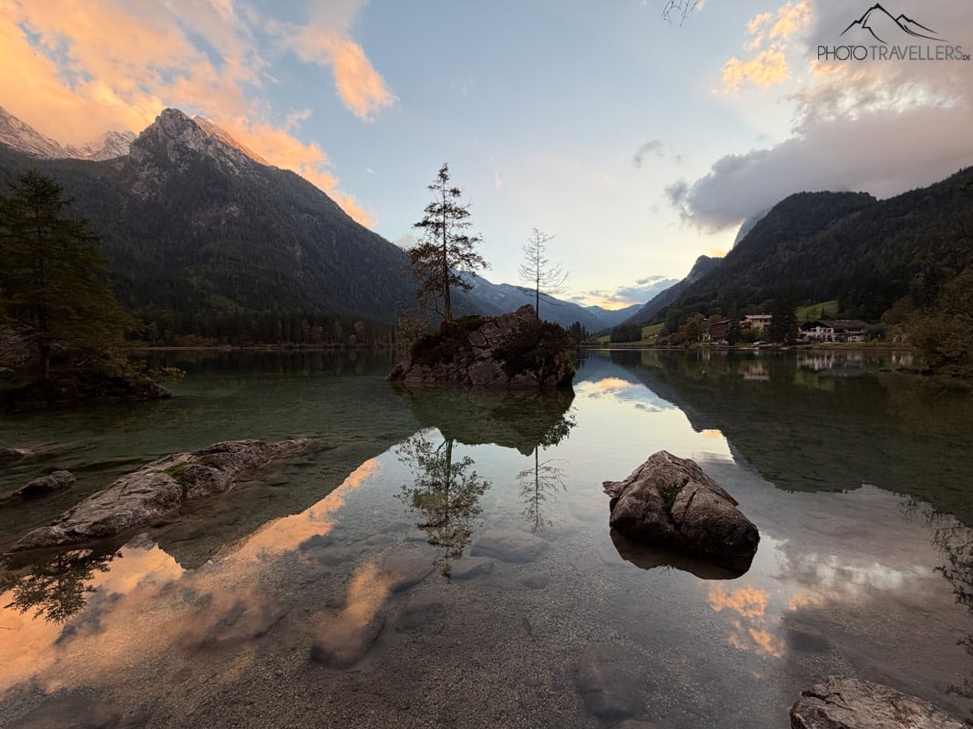 Sonnenuntergang am Hintersee, aufgenommen mit dem iPhone 17 Pro