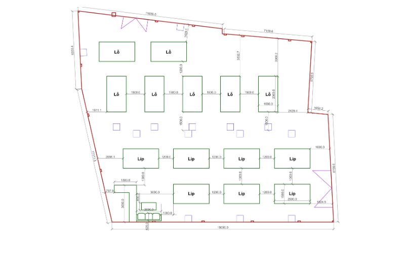 Bản vẽ thiết kế bố trí bàn và công năng CLB Bida