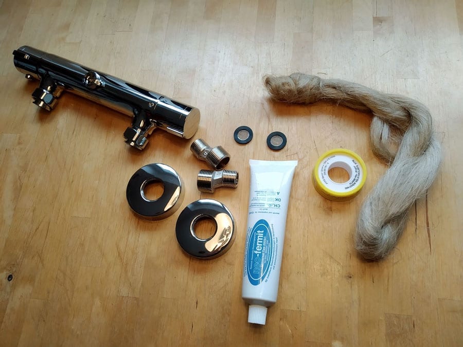 brausethermostat montieren materialien