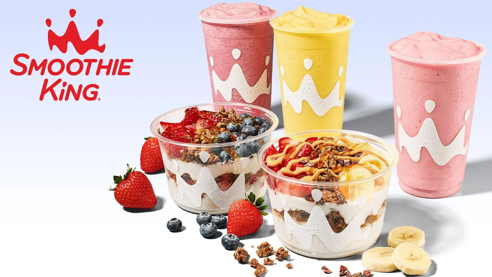 Smoothie King unveils new high protein Greek yogurt bowls and smoothies nationwide. Image Courtesy of Smoothie King