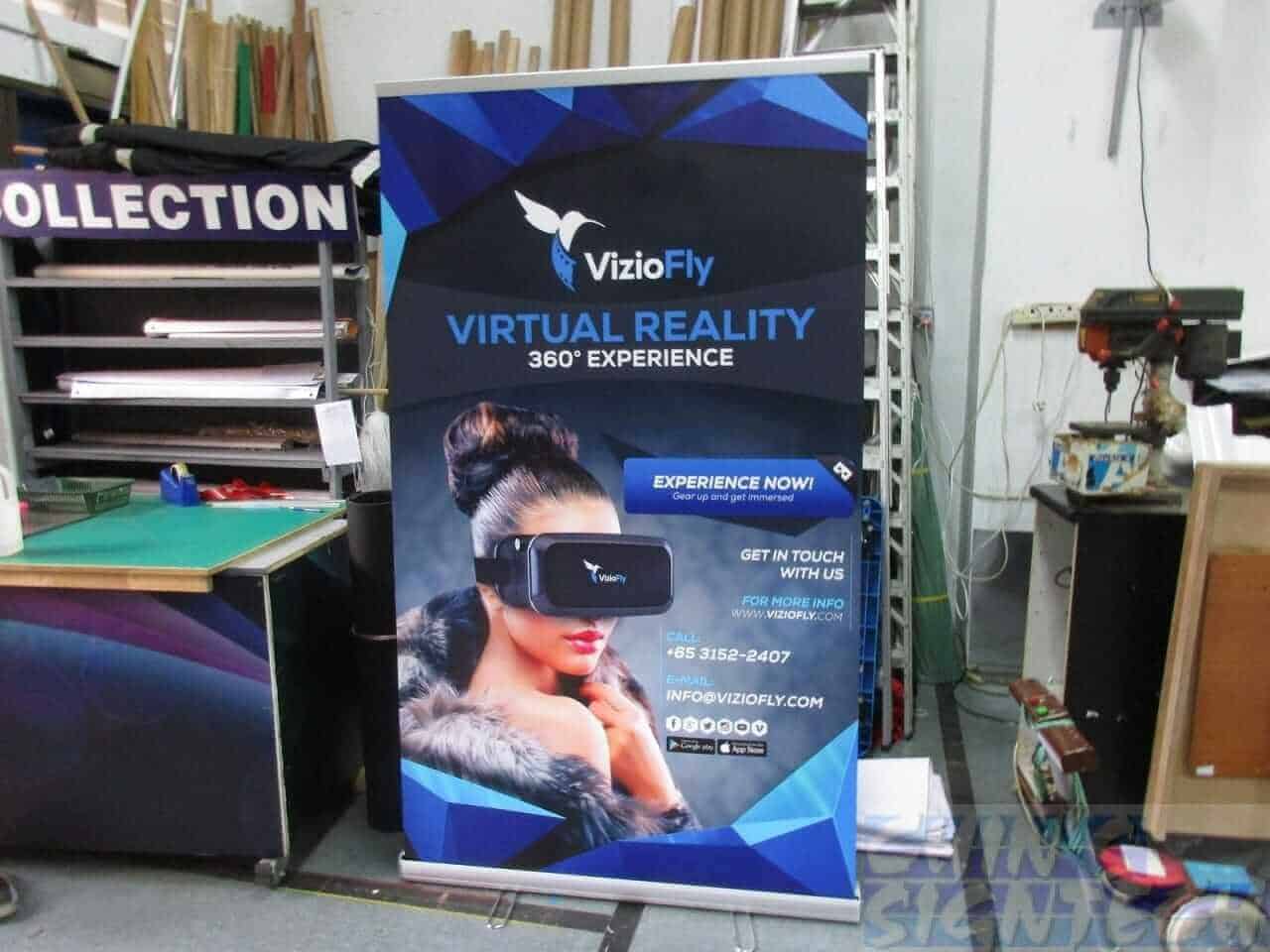 1.2 x 2m Pull up banner for Vizofly Pull Up Banner