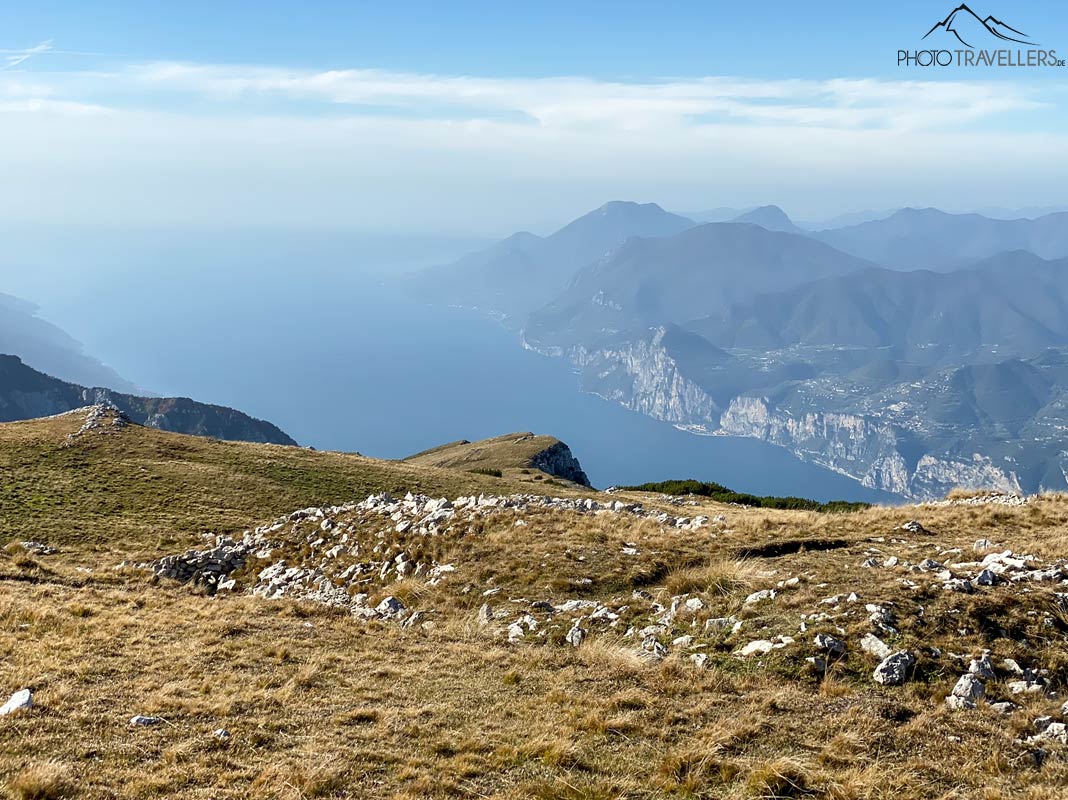 Der Ausblick auf den Gardasee vom Monte Altissimo