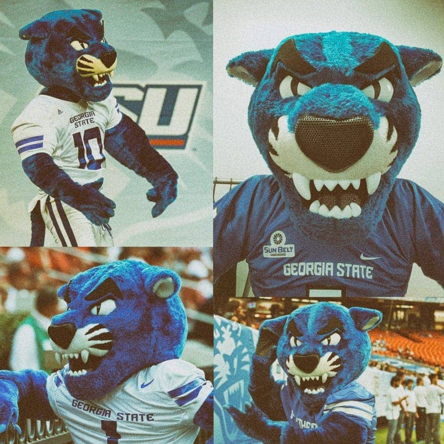 Disfraz mascota Georgia State university Disfraz mascota Georgia State university