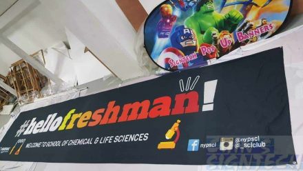NYP #hellofreshman! 7 x 1.5m Fabric banner on 260 GSM Matt polyester fabric