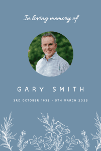 Floral outline memorial card template 035 Floral outline memorial card template 035 – Funeral Order of Service Template