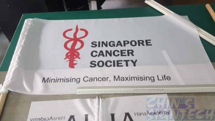Singapore cancer society Flag