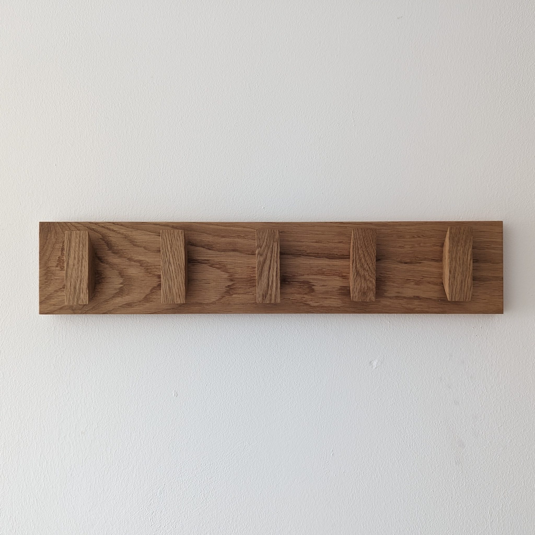 Solid Oak Wall Mounted Coat Hooks