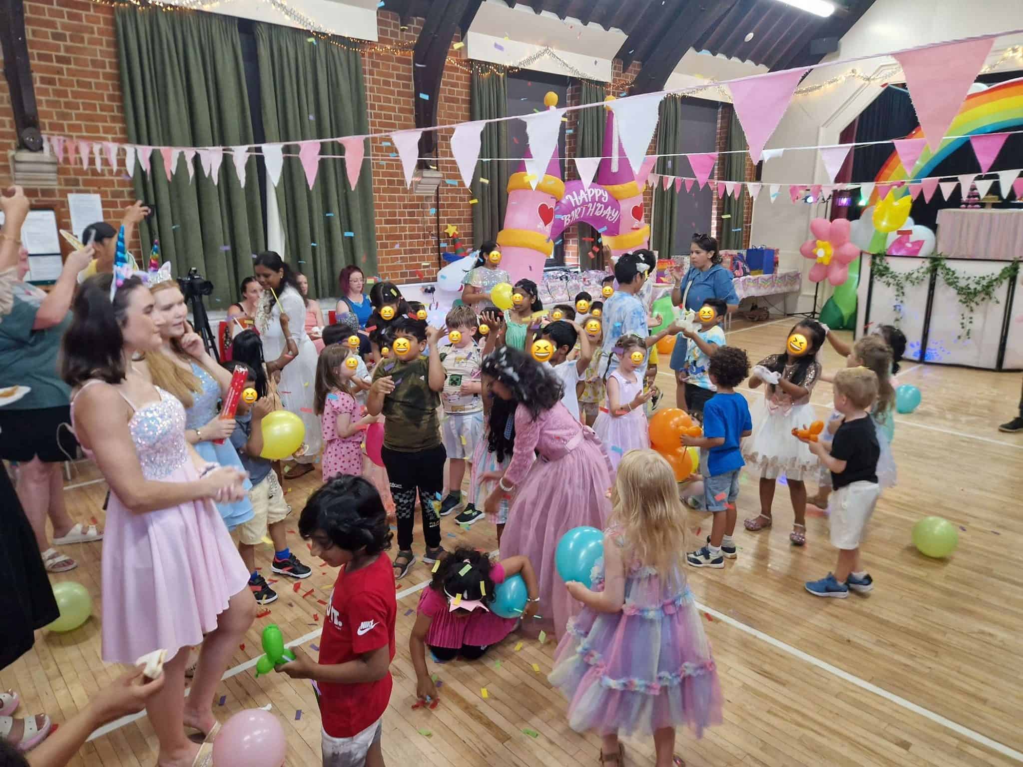 Birthday Party entertainers confetti cannon photo - Childrens Party Entertainers | Surrey Hampshire and Berkshire | Treasure Box Parties childrens entertainers in fleet hampshire surrey blackwater camberley