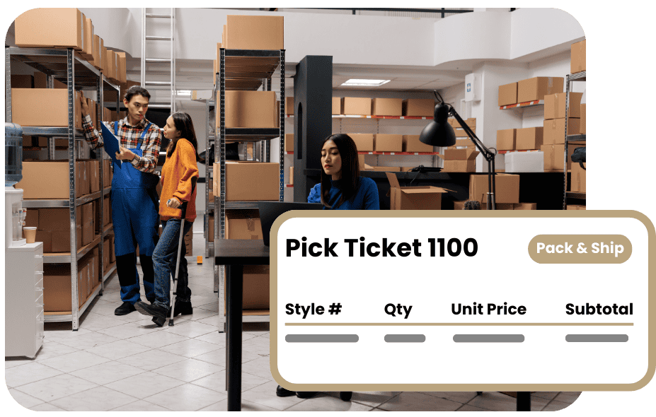 Pick and pack WMS