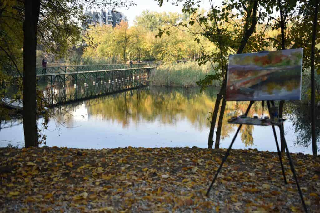 parcul sticlariei sector 2 Bucuresti pod pictura