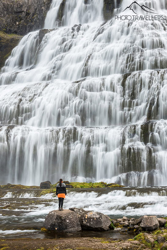 Biggi vor dem Dynjandi Foss