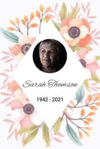 Geometrical floral funeral memorial cards 008 Geometrical floral funeral memorial cards 008 – Funeral Order of Service Template