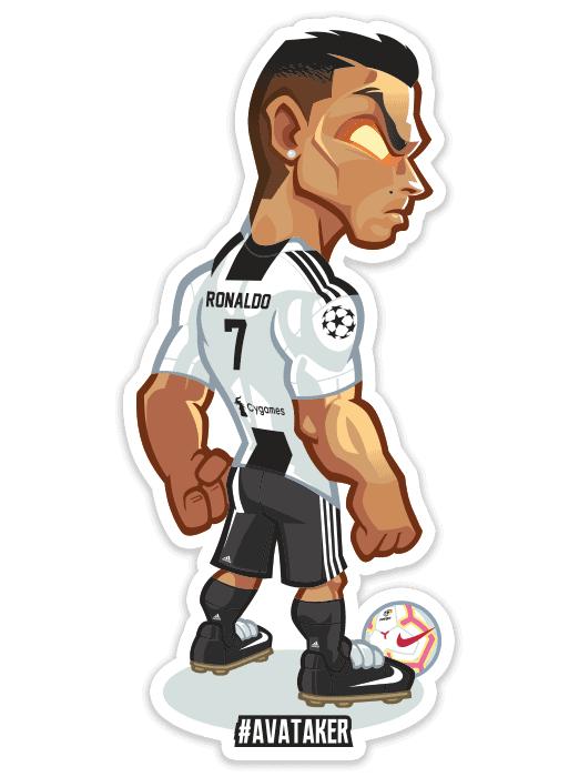 cristiano ronaldo pegatina