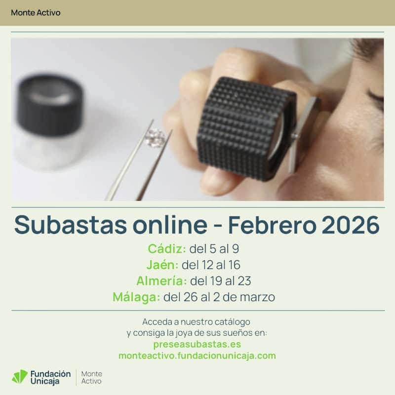Monte Activo - Subastas febrero 2026 - Calendario