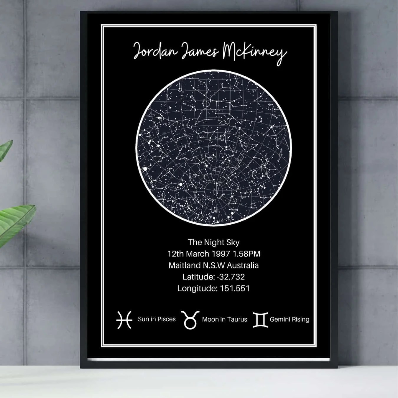 night sky print