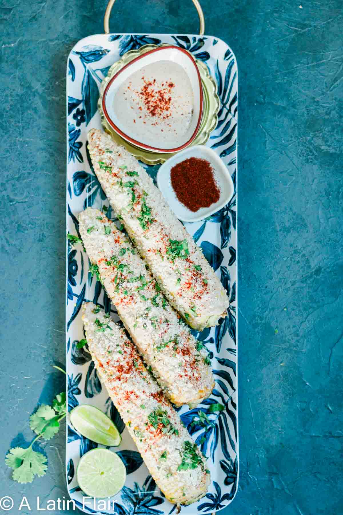 Air Fryer Mexican Street Corn Recipe