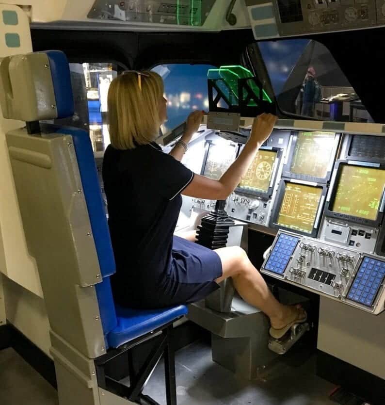 wnętrze wahadłowca